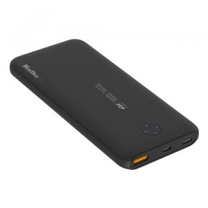 Cargador Portátil Power Bank Kolke KCP-452 Color Negro + Auricular intrauditivo KOLKE KAI-343 Celeste